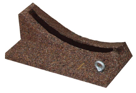 11833 КЛАССИКА на один велосипед, велопарковка из бетона LAB.Space  - Вид №1