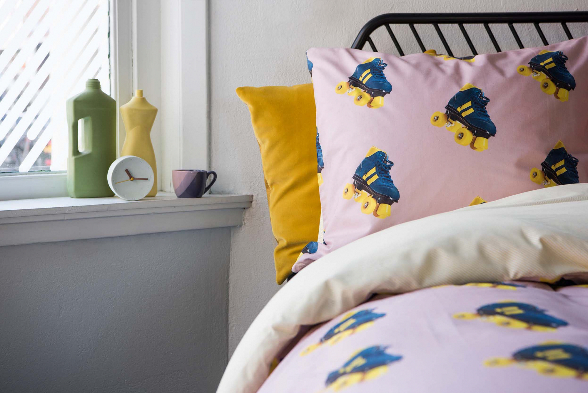 Детское постельное белье двуспальное "Ролики" 200х220 см SNURK  335490 Розовый  - Вид №3