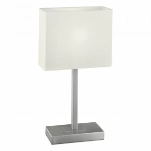 Настольная лампа Eglo Pueblo 1 87598 EGLO КЛАССИЧЕСКИЕ 080007 Белый;серебро