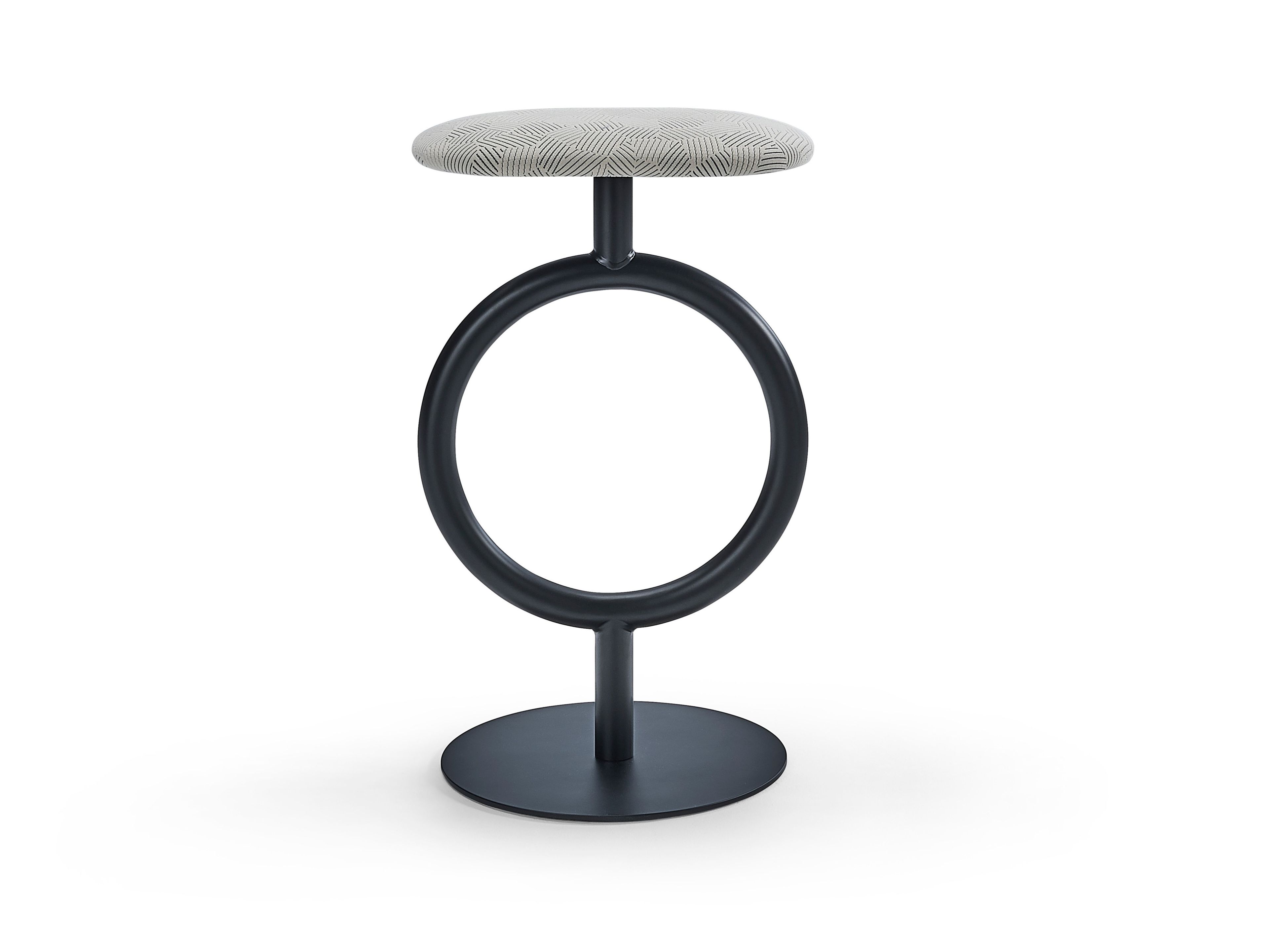 Стул из стали и ткани с подставкой для ног SANCAL ARCH-00147138 - Вид №3