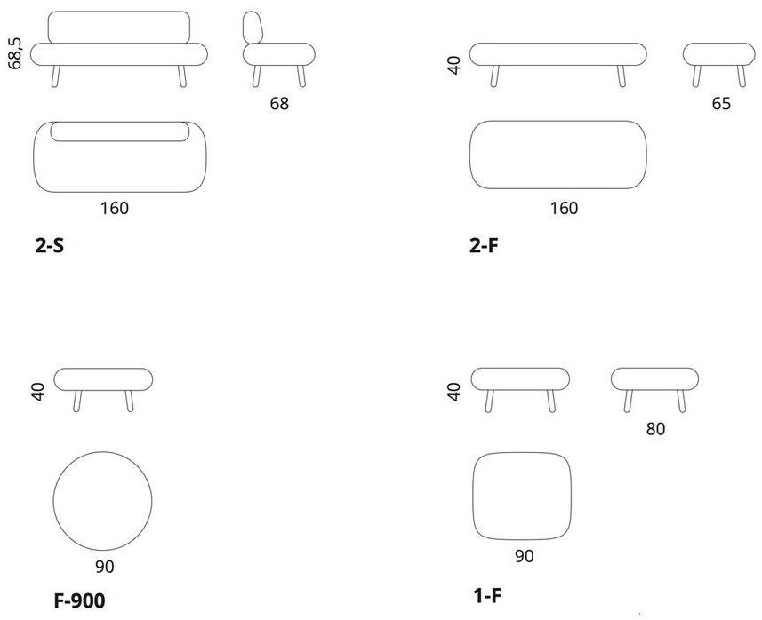 SOFTREND Диван из ткани Sofi Sofì sun-id-1453575 - Вид №7