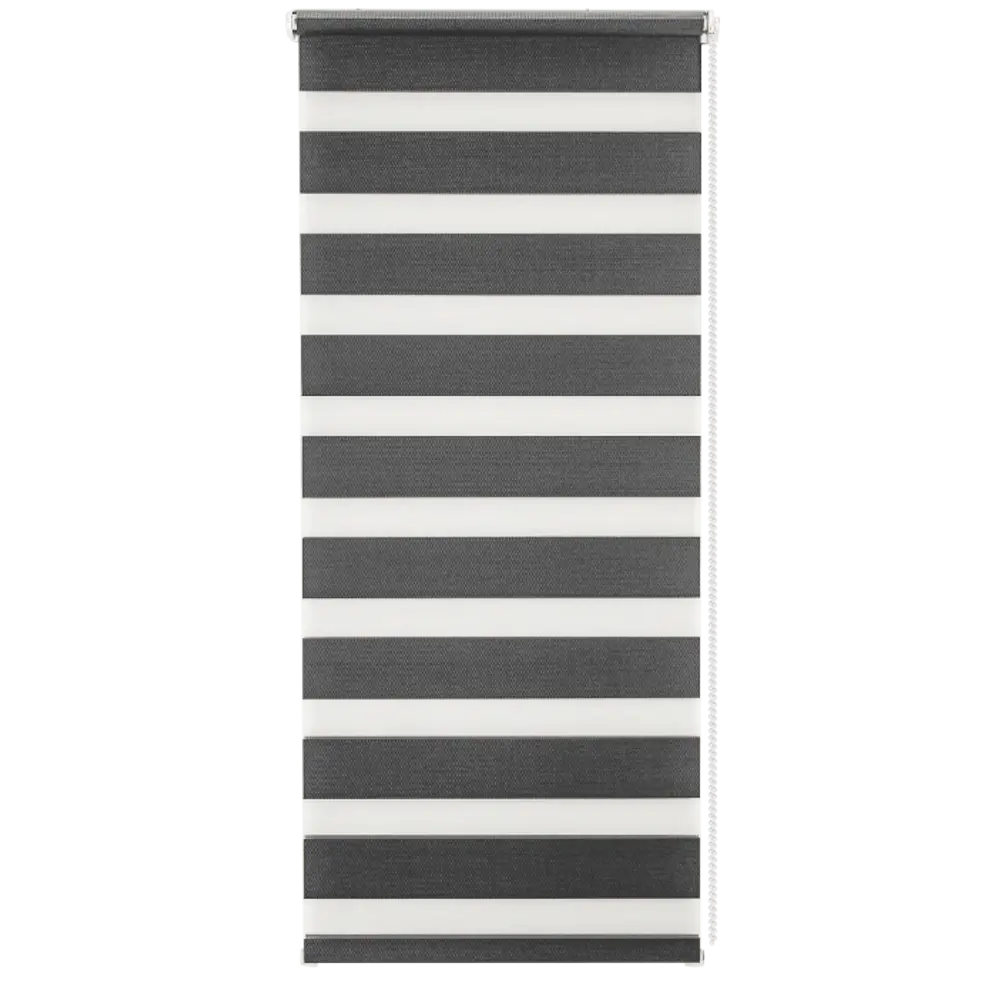 Штора рулонная день-ночь Silver 40x160 см графит MIAMOZA Д/Н SILVER STLM-2097759