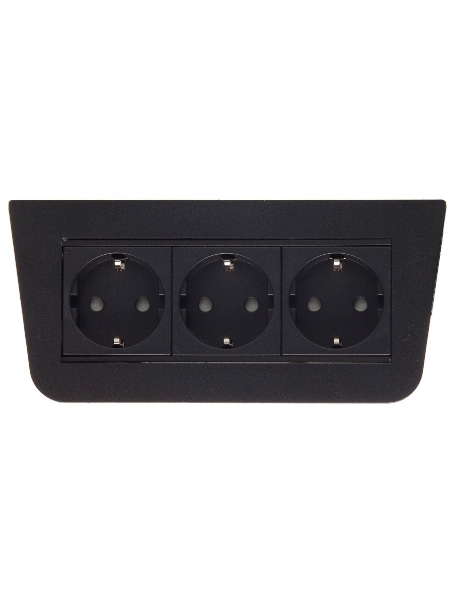 Блок электрических розеток Basic 12054 Black NAVAKO 