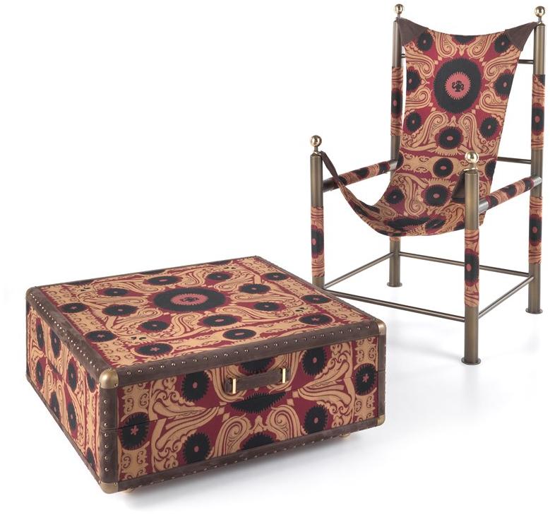 ETRO Home Interiors Дорожный чемодан из ткани Babel E.bab.361.a - Вид №3