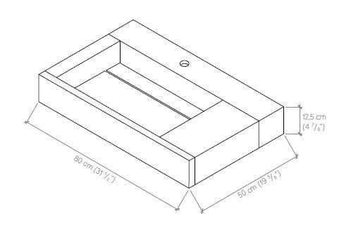 Подвесной одиночный умывальник с подвесным комодом Atlas Concorde Habitat Dialogo ARCH-00019182 - Вид №2