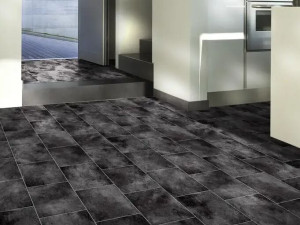 Противоскользящий виниловый пол с эффектом цемента