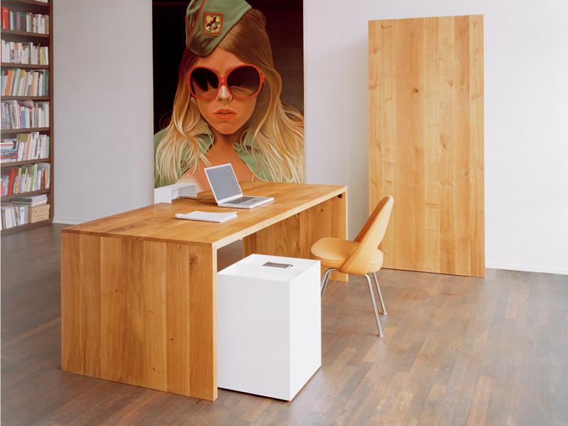 e15 Письменный стол / стол из массива дерева  Ta01  - Вид №1