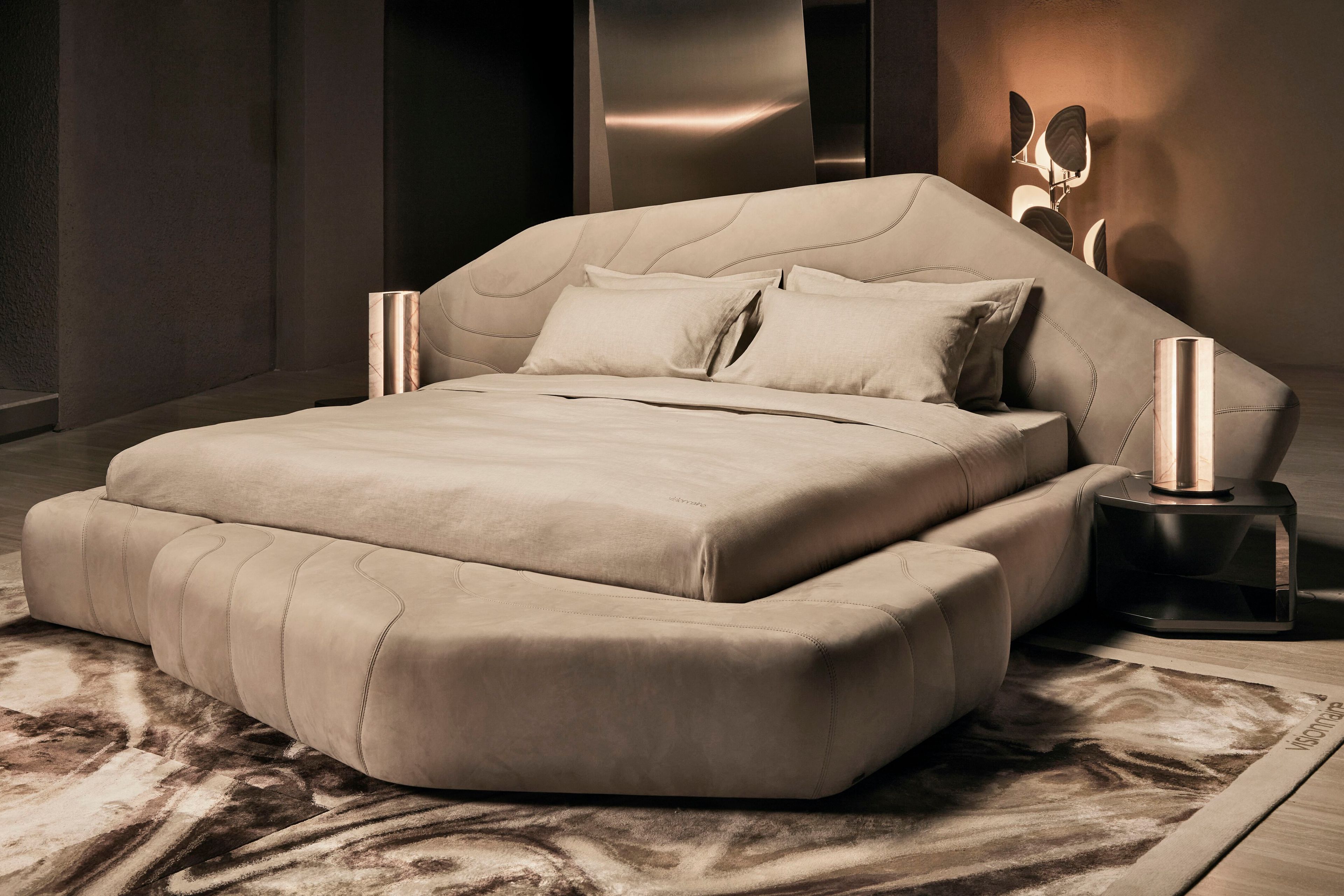 Кожаная двуспальная мягкая кровать Visionnaire Neolito ARCH-00116362 - Вид №5