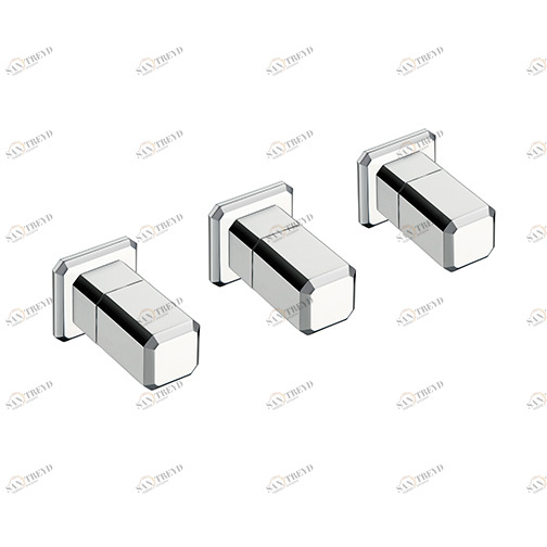 CRIIT162 Внешние части смесителя для ванны и душа на 3 отверстия для CRICS115 с переключателем на 2 выхода Cristina Rubinetterie 