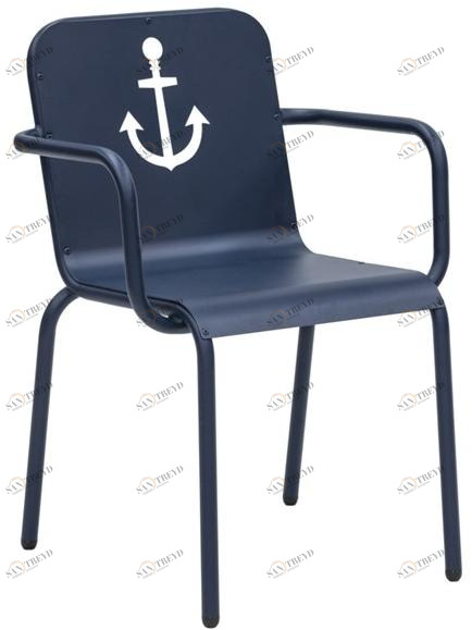 iSimar Садовый стул из стали с подлокотниками Nautic 8116