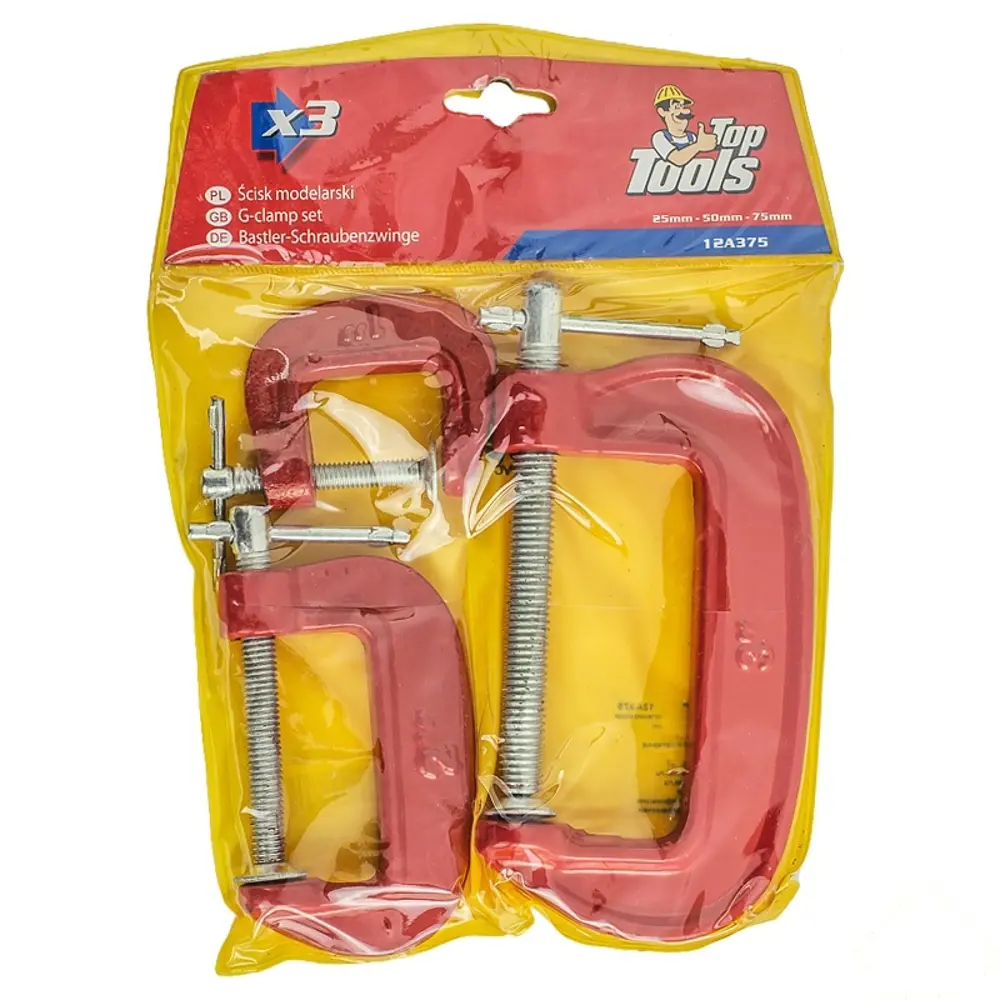 Набор струбцин G-образных Top Tools 3 шт STLM-2194271