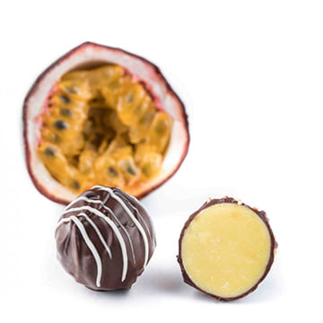 Конфеты Трюфель с маракуйей CACAOJET Santreyd 34447