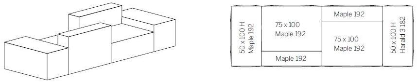 Montis Модульный диван из ткани Domino.18 sun-id-1437953 - Вид №15