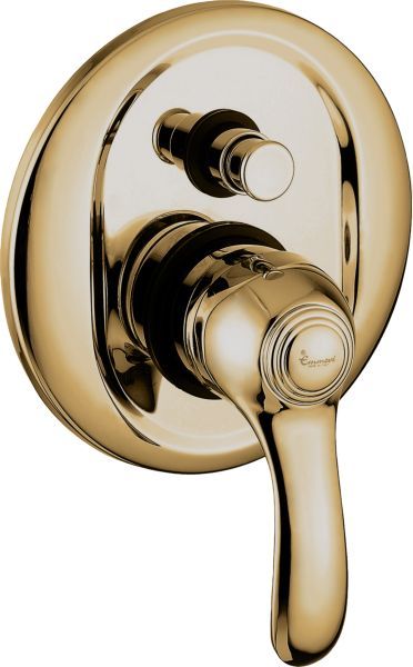 22019BR Внутристенный смеситель Harmony на  выхода, цвет бронза EMMEVI