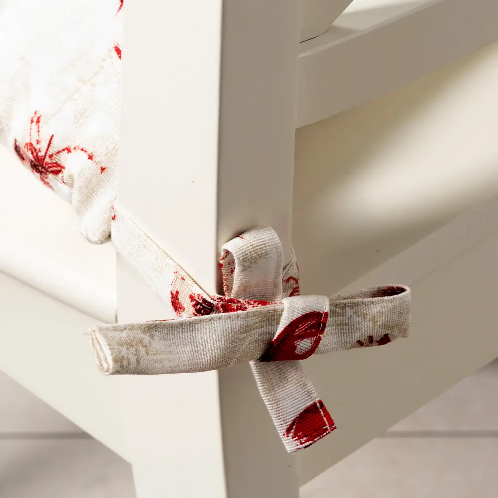 Подушка для стула "Бусы" 40x40 см цвет бежевый Altali STLM-2135930 - Вид №3