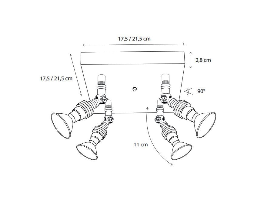 Регулируемая латунная потолочная лампа Authentage Lighting Marron ARCH-00130881 - Вид №2
