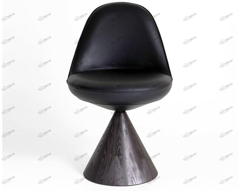 Porro Вращающееся кресло из массива дерева и кожи sun-id-1443603