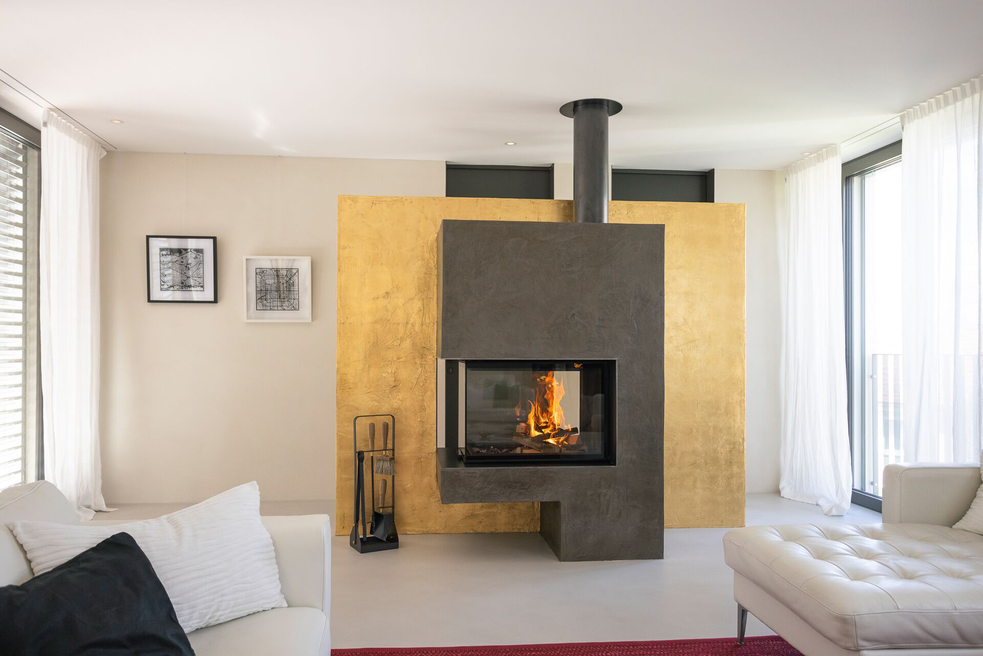 Стальной тройной фасад дровяной камин RÜEGG RIII ARCH-00003964 - Вид №1