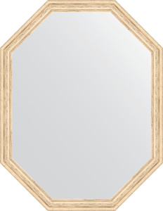 BY 7020 Зеркало в багетной раме - слоновая кость 51 mm EVOFORM Octagon