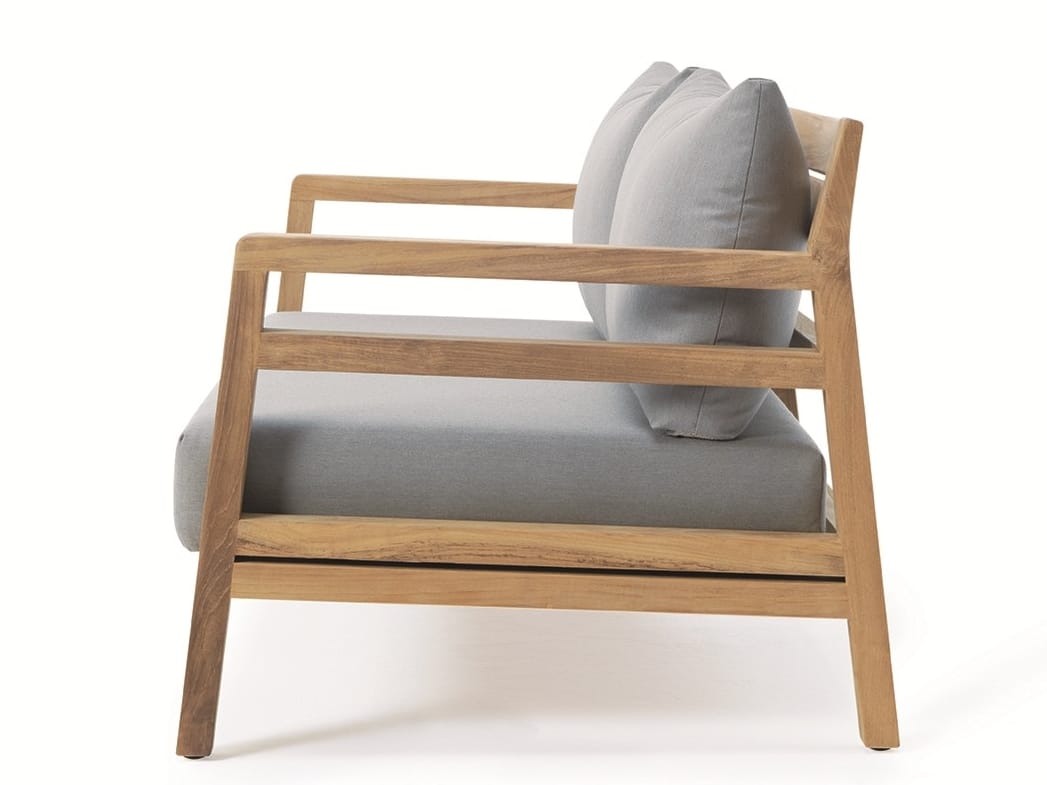 Садовое кресло из тикового дерева с подлокотниками Ethimo Costes ARCH-00118321 - Вид №19