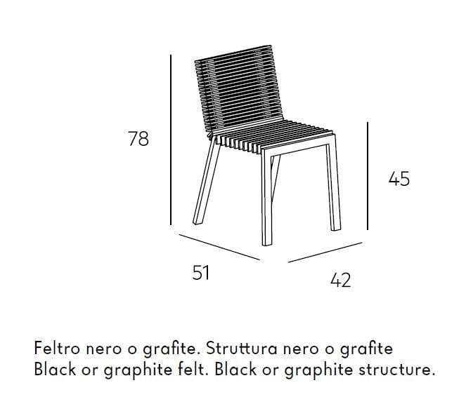 Стул из войлока Lago ARCH-00115737 - Вид №6