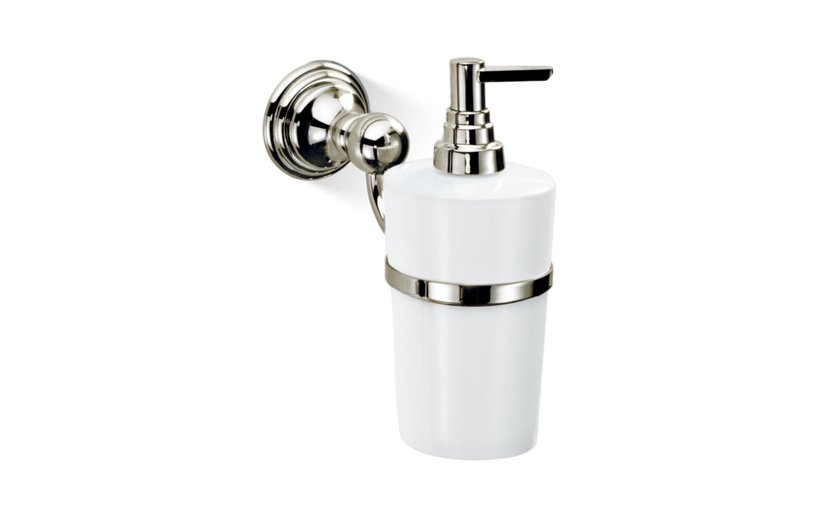 Настенный дозатор для мыла CL WSP DECOR WALTHER Золото / Фарфор Белый 511520 Classic - Вид №2