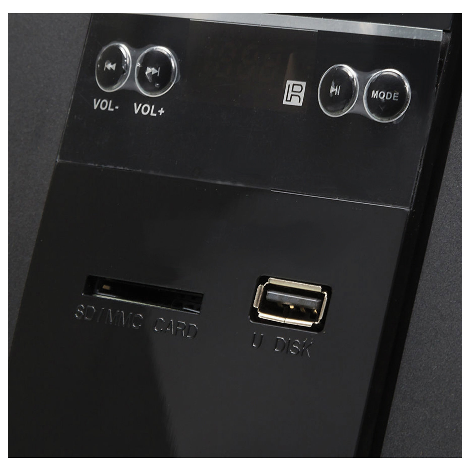 SV-01301820BK ms-1820 чёрный, акустическая система 2.1, мощность(rms):18вт+2х11 вт, fm-тюнер, usb/sd, дисплей, пду Sven Santreyd  - Вид №6