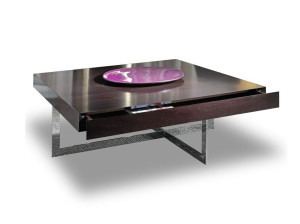 Деревянный квадратный журнальный столик