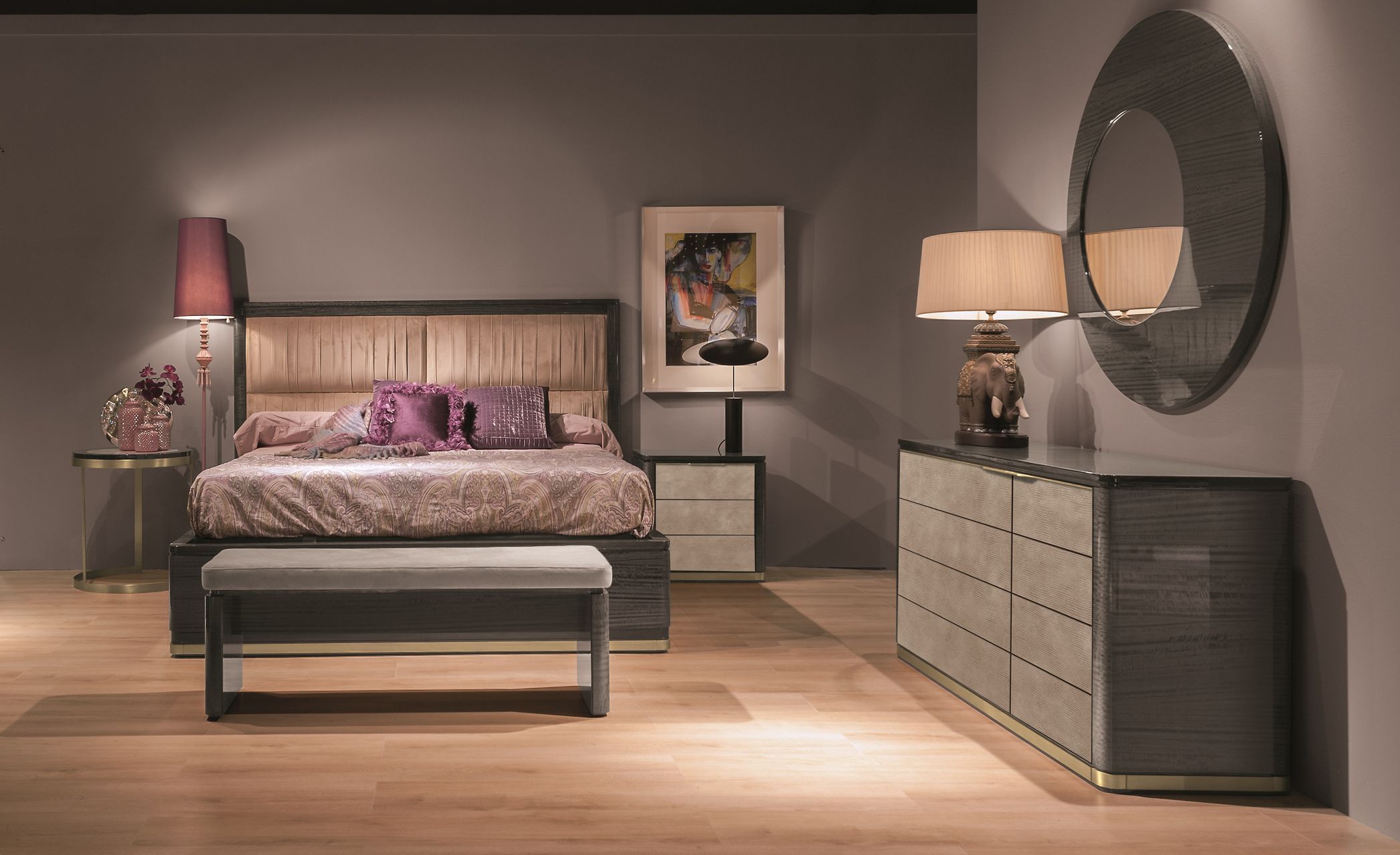 Деревянная кровать для хранения с мягким изголовьем Hurtado Evolution ARCH-00070645 - Вид №7