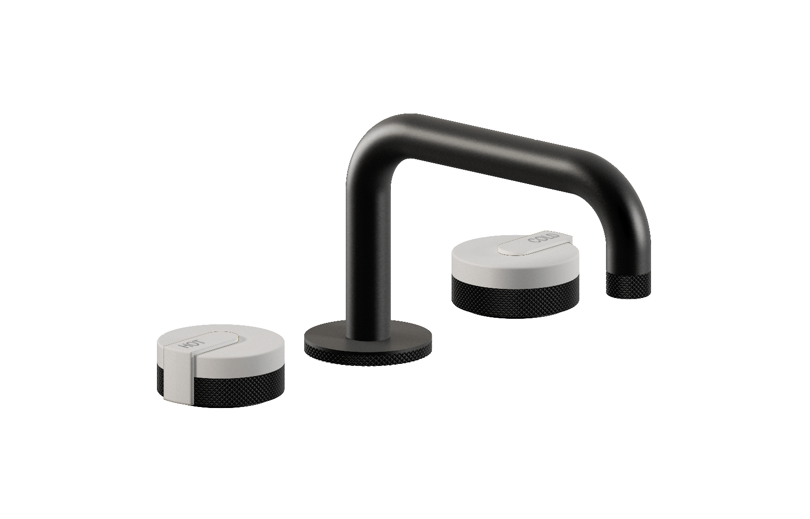 E-11510-R1WT-L1WT-MBK Смеситель для умывальника на 3 отвертия GRAFF MOD+