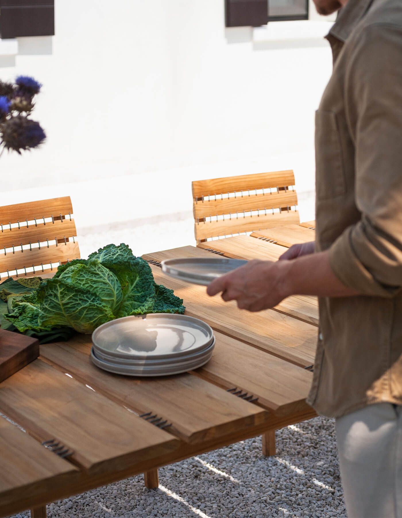 Прямоугольный садовый стол из тикового дерева RODA Teseo ARCH-00070254 - Вид №5