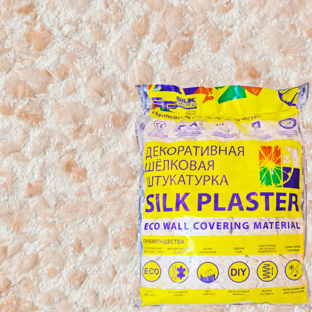 Жидкие обои Silk Plaster Рельеф 327 0.9 кг цвет персиковый STLM-2056780