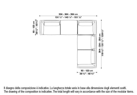 Угловой диван из ткани B&B Italia Ричард ARCH-00040927 - Вид №111