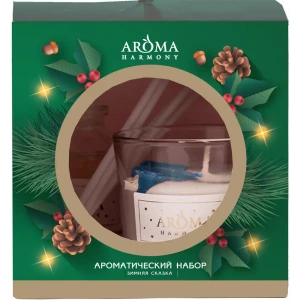 Свеча в стакане ароматическая Aroma Harmony Зимняя сказка 10 см цвет зеленый