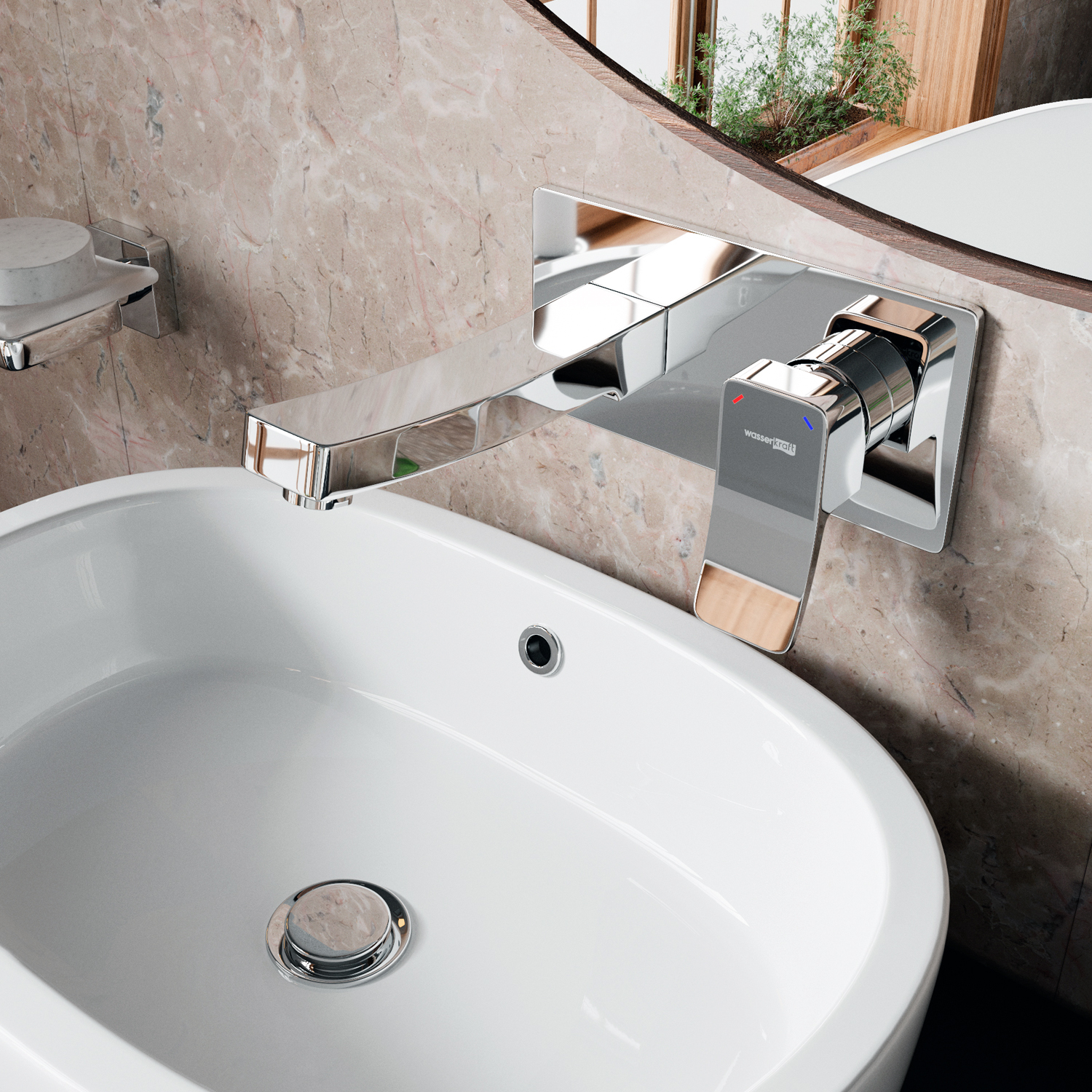 10630 Aller Встраиваемый смеситель для раковины WasserKRAFT Aller 1060 