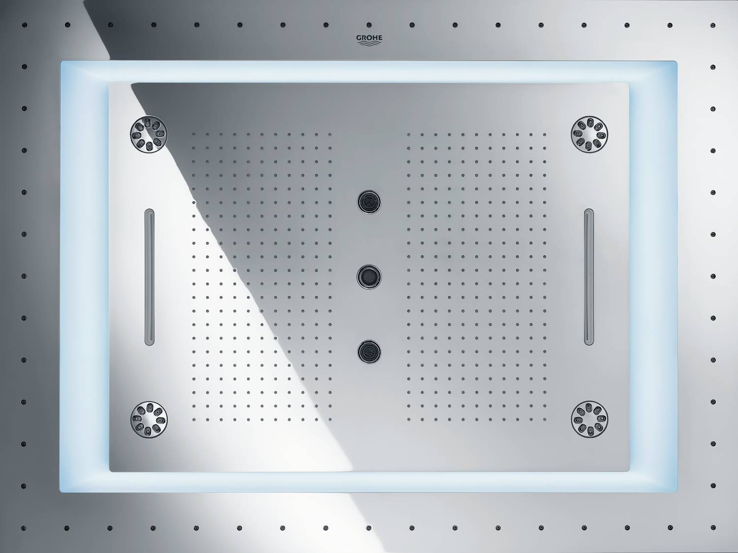 Потолочный душ GROHE AquaSymphony с 6+ режимами струи и подсветкой, хром (26373001) - Вид №1