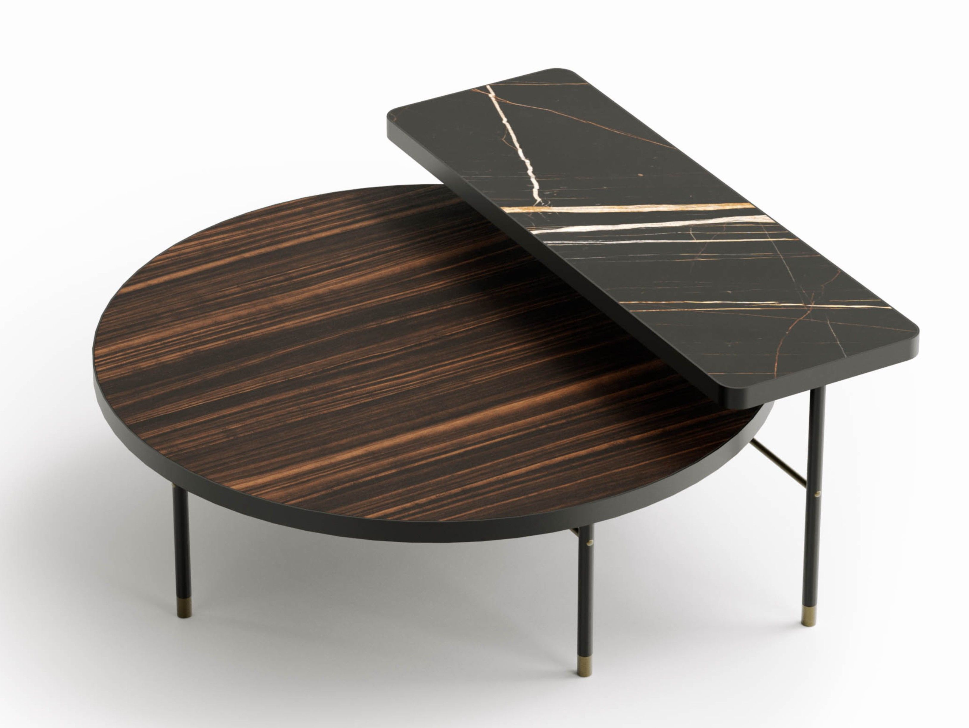 Журнальный столик из дерева и мрамора Capital Collection PARURE ARCH-00041719