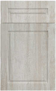 Фасады для кухни Модерн Фрезеровка «Ла Дефанс» Дуб винтаж белый №514