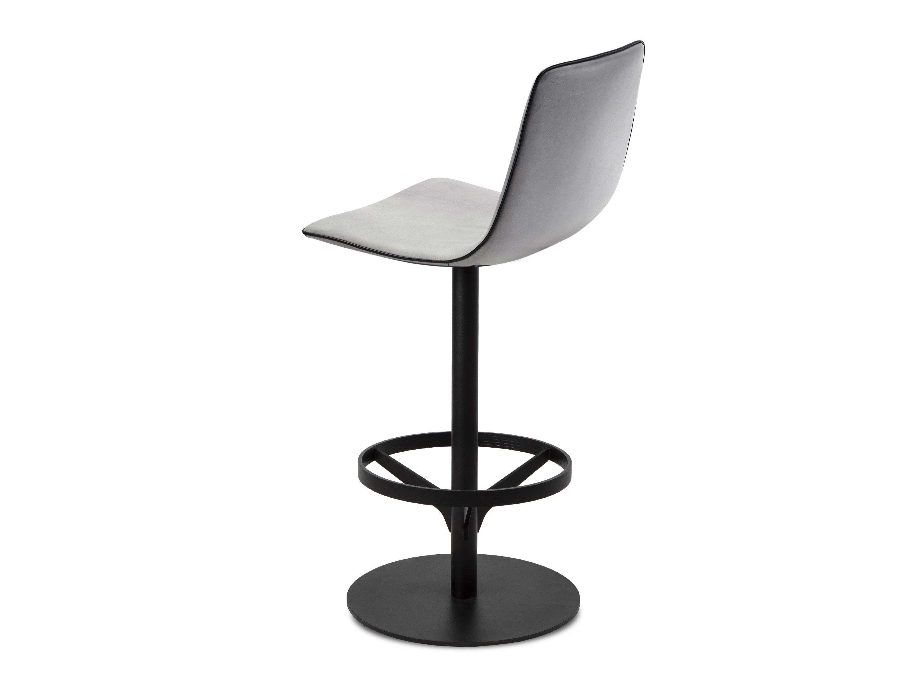 Высокий кожаный поворотный стул со спинкой Freifrau Amelie ARCH-00149953