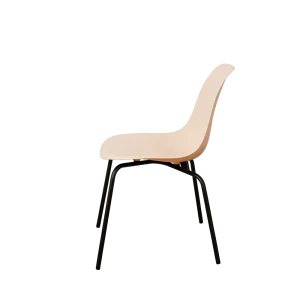 92062675 Стул кухонный Derstuhl Elegant black комплект 4 шт 45x82x46 см полипропилен цвет темно-бежевый STLM-1412735