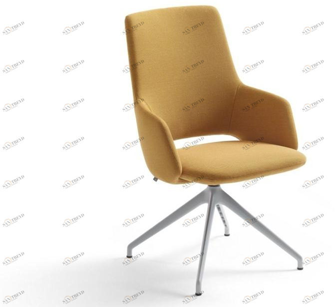 Artifort Мягкое кресло на козелке из ткани с подлокотниками Jima sun-id-1380247