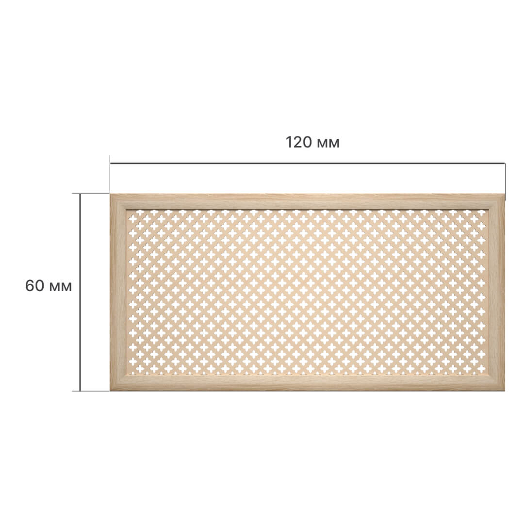 Экран для радиатора 120х60 см Готико дуб сонома STELLA STSR-1128 Standart - Вид №2