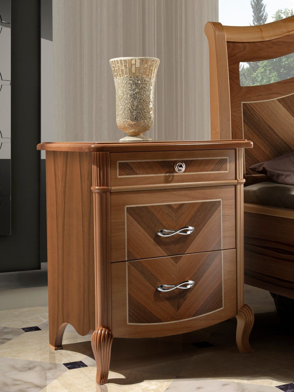 Деревянная тумбочка с ящиками CASA +39 Prestige 2 ARCH-00015908 - Вид №1