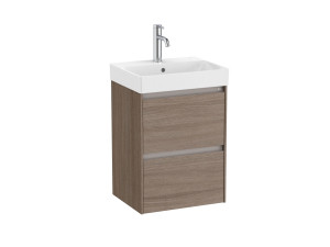 Деревянный подвесной умывальник с ящиками