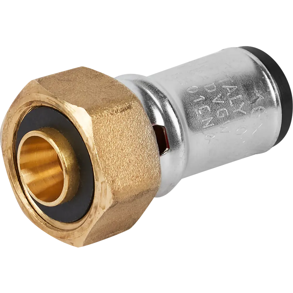 82306157 Муфта комбинированная Stout 1/2"x16 мм ВР латунь SFP-0016-001216 STLM-0024312  - Вид №4