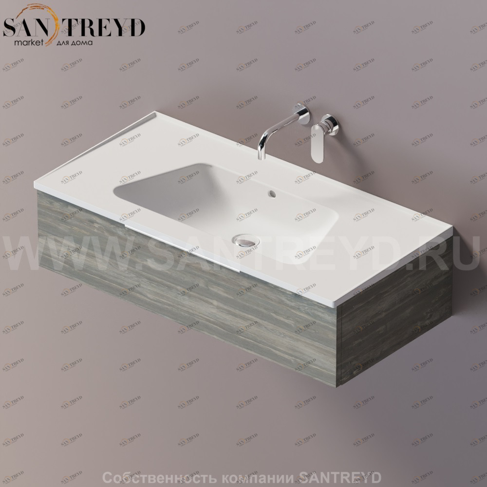 Flaminia BLOOM Тумба под раковину 105 см с 1 ящиком BBX969.WE Ceramica Flaminia