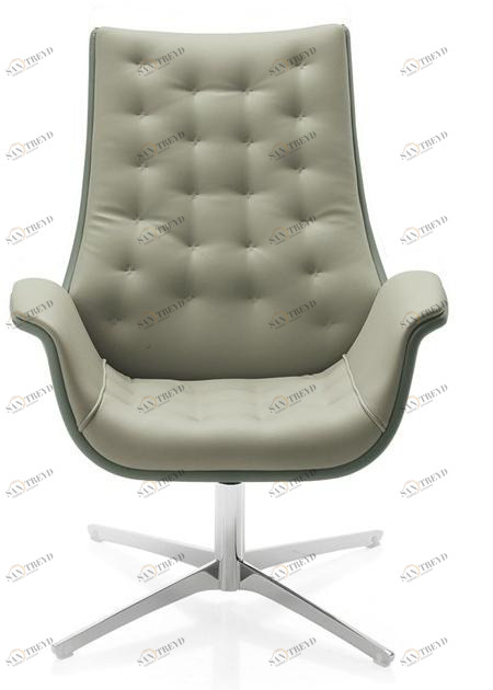 Kastel Вращающееся кресло на козелке из кожи Kriteria sun-id-1461623