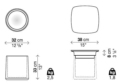 Полипропиленовый стул / журнальный столик Kristalia степень ARCH-00098254 - Вид №12