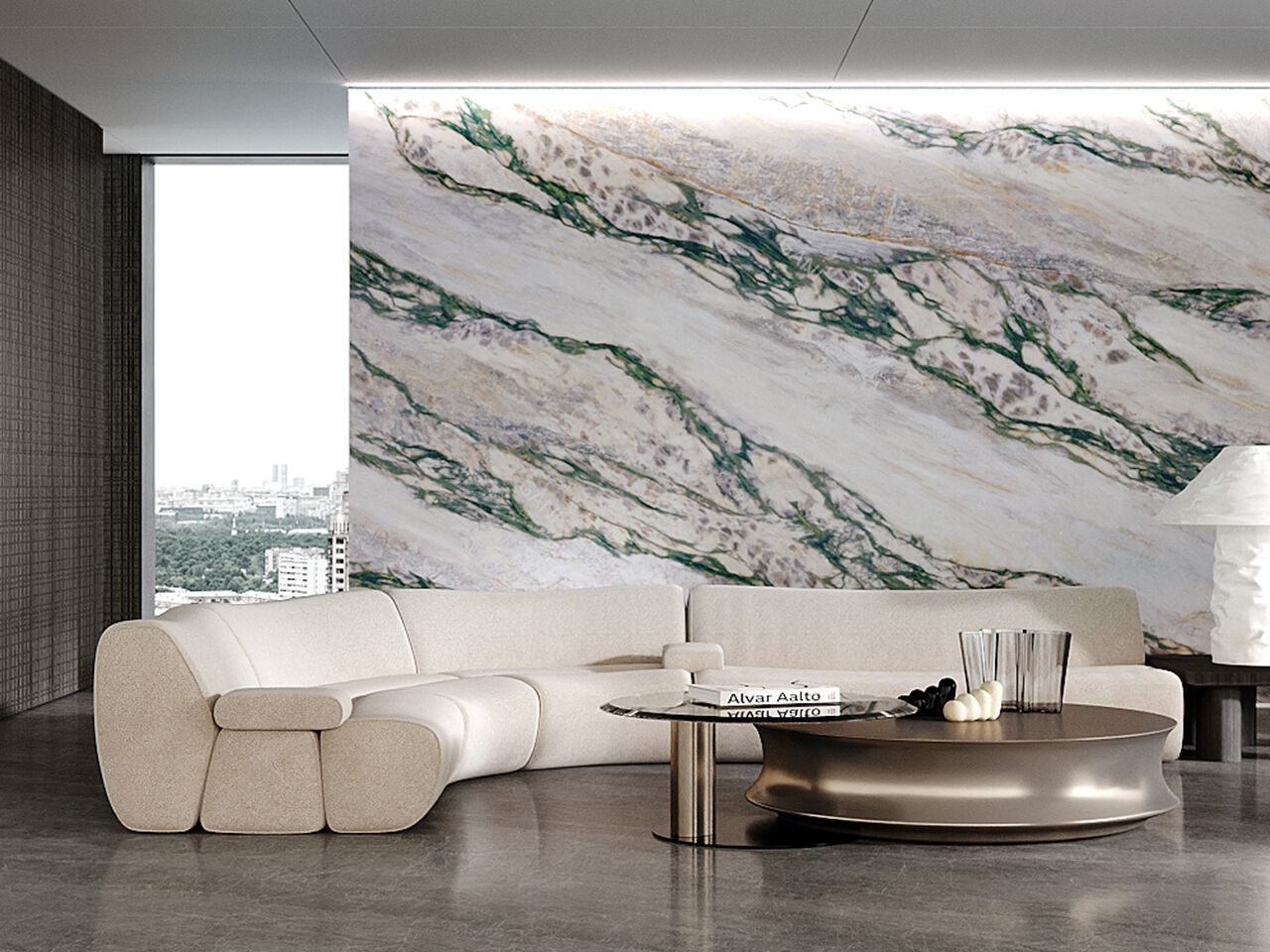 Мраморный пол / покрытие GANI MARBLE TILES MAUI GREY ARCH-00131944 - Вид №2