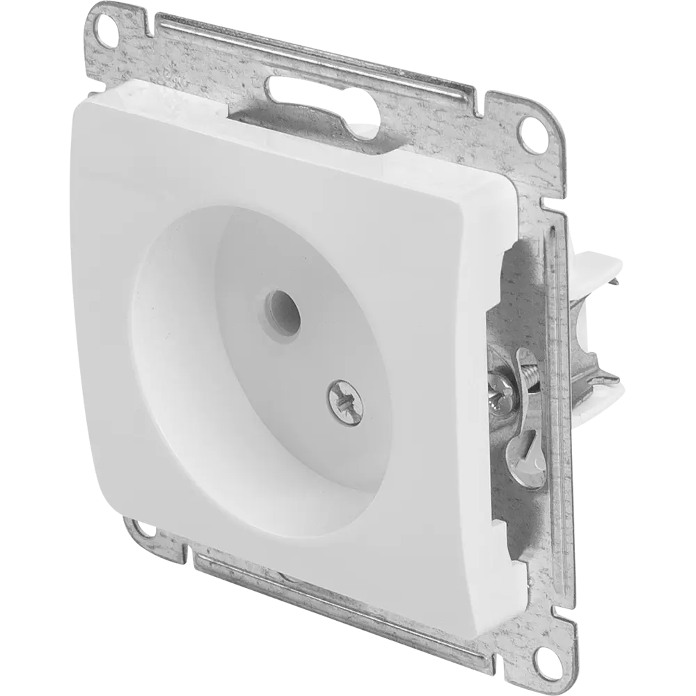 Розетка встраиваемая Systeme Electric Glossa без заземления цвет молочный STLM-2173587 - Вид №1